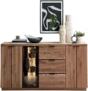 Innostyle Donna Sideboard Wildeiche Bianco Anthrazit 3-türig 3 Schubladen Bild 2