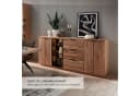 Innostyle Donna Sideboard Wildeiche Bianco Anthrazit 3-türig 3 Schubladen Bild 3