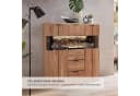 Highboard INNOSTYLE Donna Highboard Wildeiche Bianco Anthrazit Bild 1