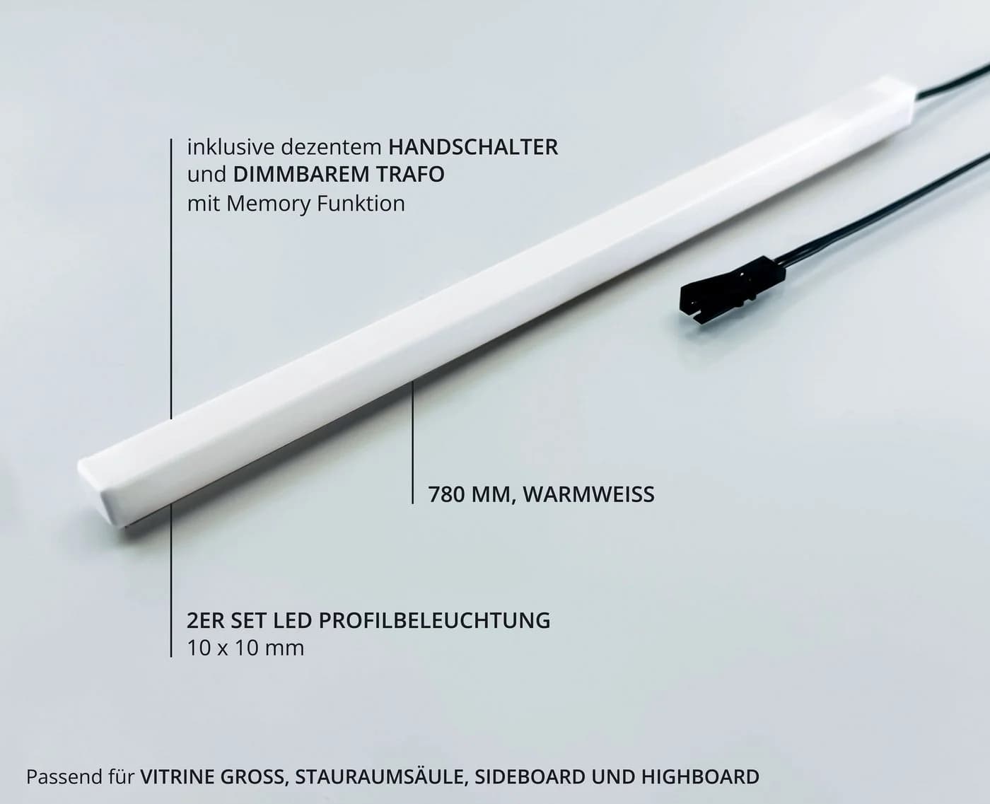 INNOSTYLE LED-Leuchtmittel Donna 2er Set 78cm Warmweiß Dimmbar - Bild 5