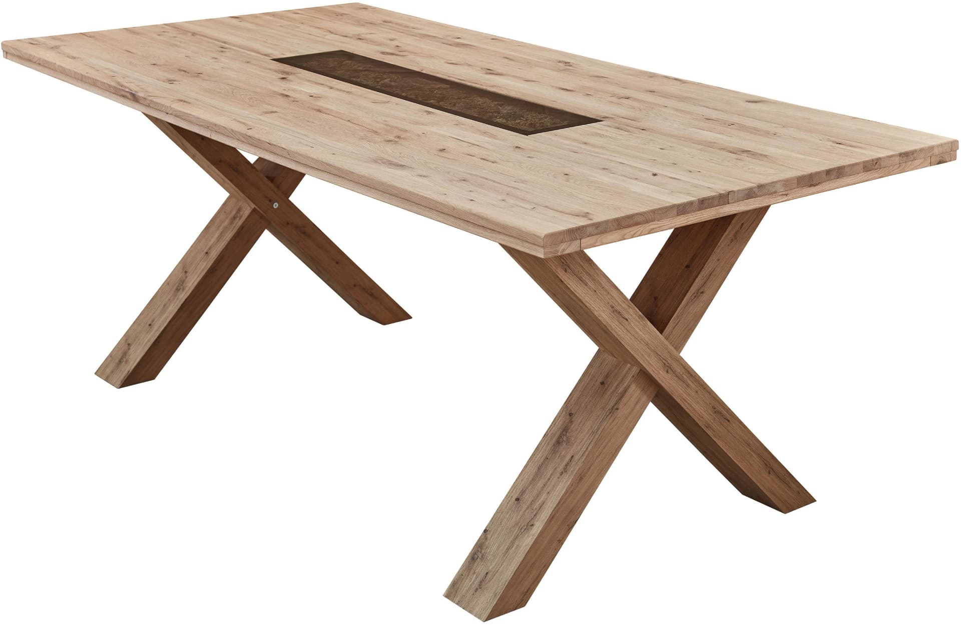 Esstisch INNOSTYLE Donna Wildeiche Bianco Massivholz