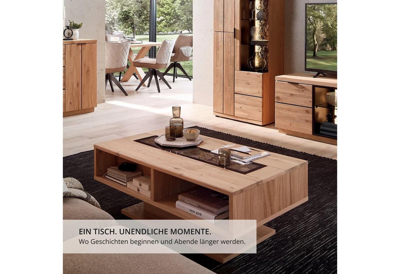 Couchtisch INNOSTYLE Donna Wildeiche Bianco Massivholz - Bild 3
