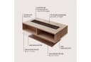 Couchtisch INNOSTYLE Donna Wildeiche Bianco Massivholz Bild 5