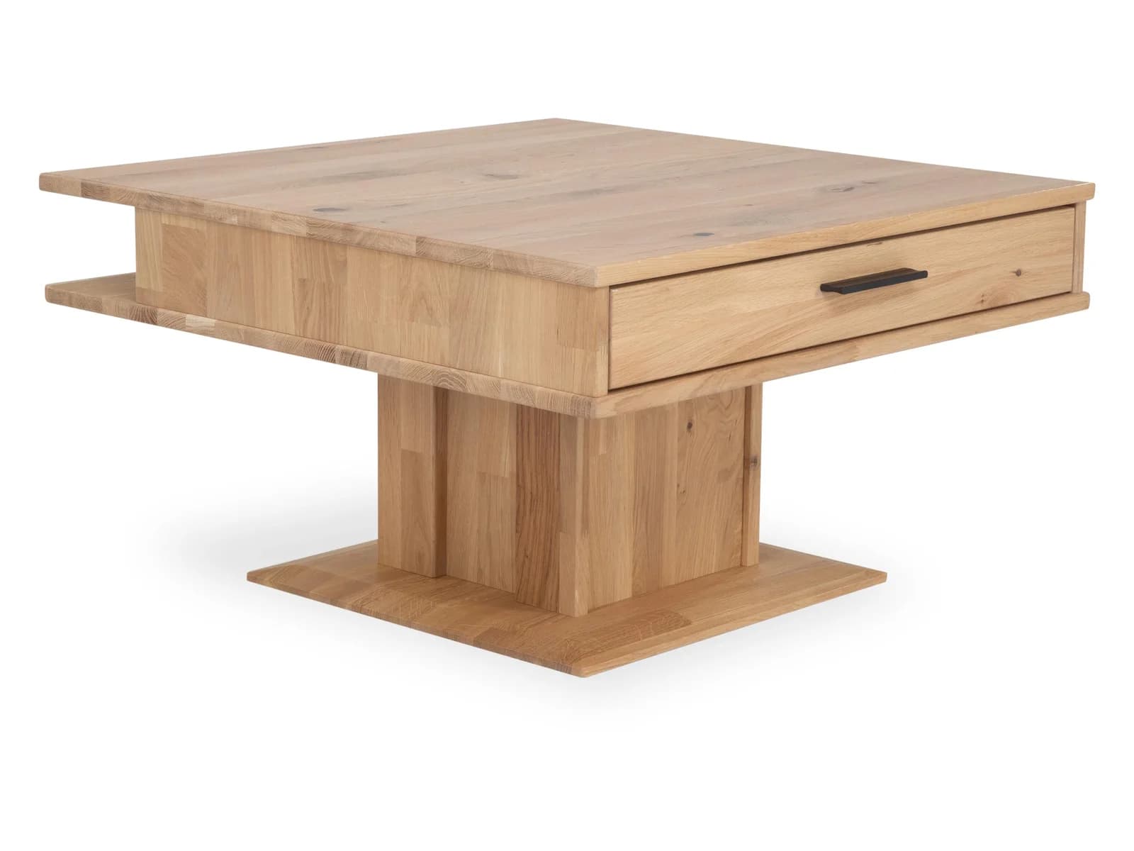 Couchtisch MONDO VIVANTO Wildeiche Bianco massiv Braun