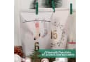 PAPIERDRACHEN befüllbarer Adventskalender mit 24 Tüten, Aufklebern & Klammern Bild 1