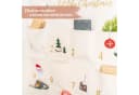 PAPIERDRACHEN befüllbarer Adventskalender Wandteppich aus Stoff beige/goldfarben Bild 3