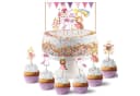 PAPIERDRACHEN Papierdekoration Cake Topper 19-teilig Rosa Bild 2