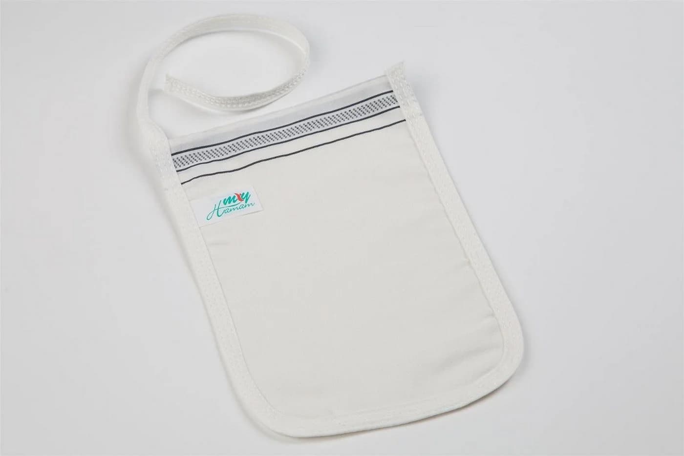 my Hamam Peeling Handschuh Kelebek dünn, schwarzer Rand, Viskose, Polyester (Spar-Set, 12-St), Peeling & Reinigung der Haut