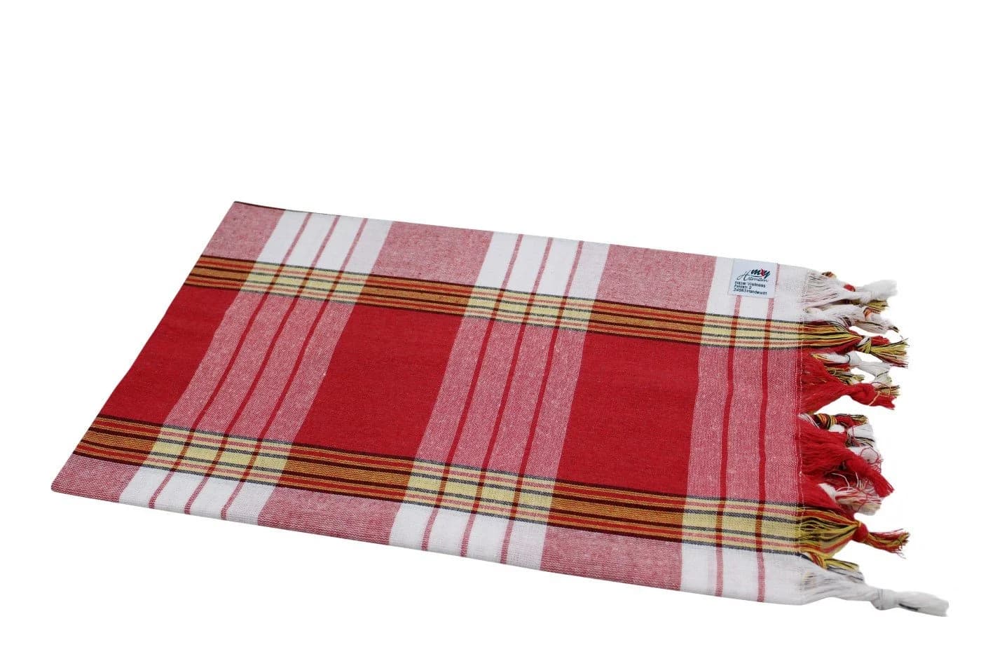 my Hamam Hamamtuch kariert rot Classic Style Pestemal - Bild 2