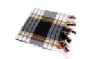 my Hamam Hamamtuch kariert Classic Style Schwarz 80x180cm Bild 1