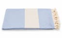 my Hamam Hamamtuch Diamant Style hellblau naturbeige Pestemal Bild 1