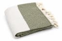 my Hamam Hamamtuch Diamant Style naturbeige olivgrün Pestemal Bild 1