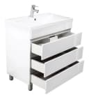 Magnolia Home Waschtisch Stand Badmöbel Via 80 SoftClose Weiss Hochglanz Bild 4