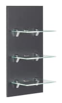 Magnolia Home Hängeschrank SANTINI LED-Panel Anthrazit mit Glasablagen Bild 2