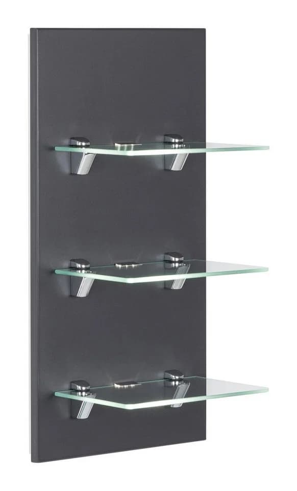 Magnolia Home Hängeschrank SANTINI LED-Panel Anthrazit mit Glasablagen - Bild 2