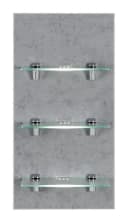 Magnolia Home Hängeschrank SANTINI LED-Panel Beton mit Glasablagen Bild 1