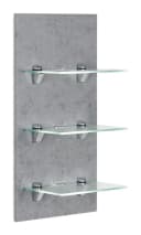 Magnolia Home Hängeschrank SANTINI LED-Panel Beton mit Glasablagen Bild 2