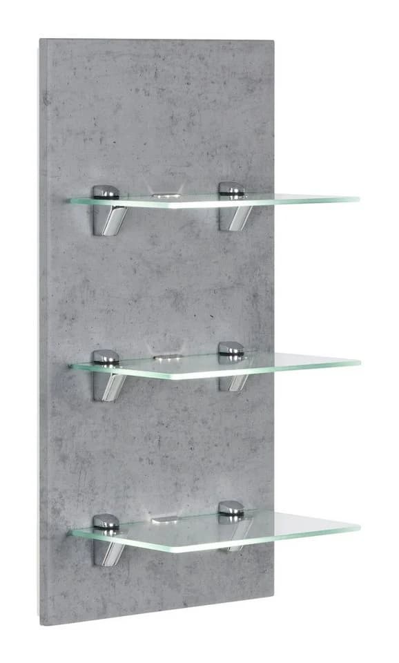 Magnolia Home Hängeschrank SANTINI LED-Panel Beton mit Glasablagen - Bild 2
