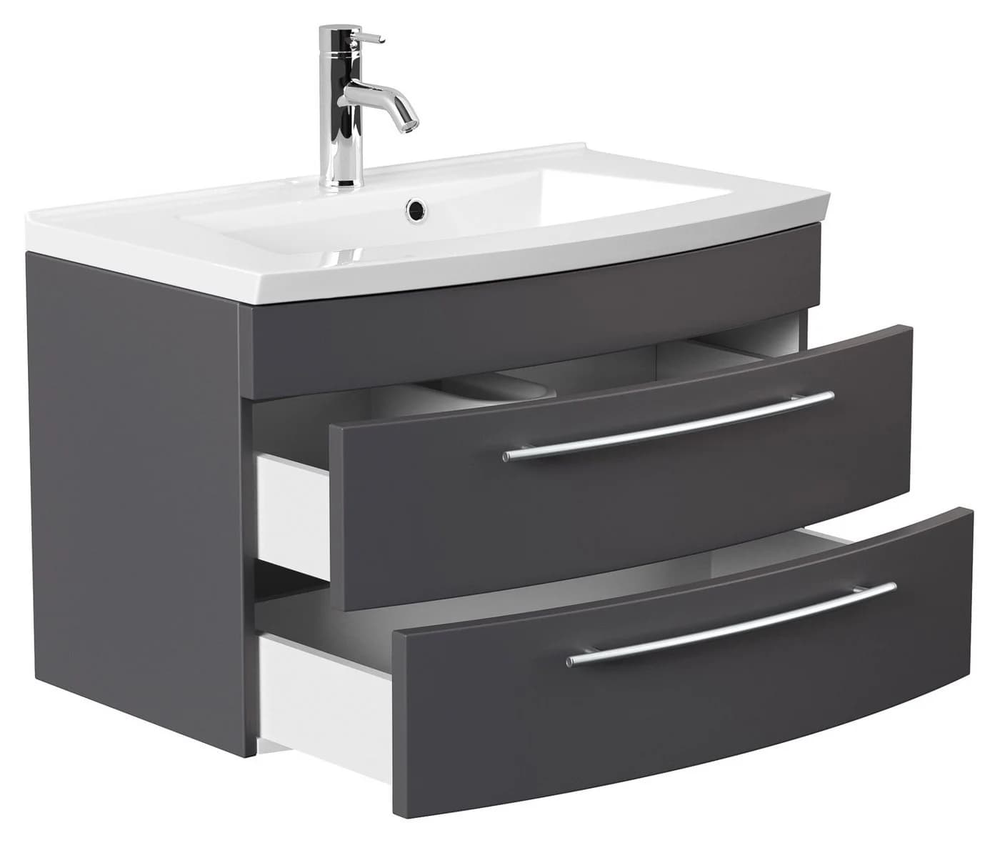 Magnolia Home Waschtisch Badmöbel Bella 80 Anthrazit SoftClose - Bild 5