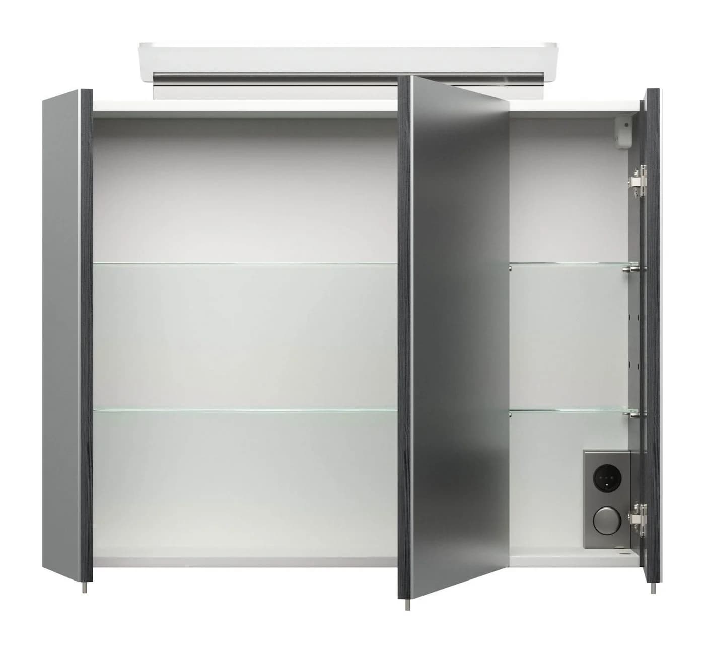 Magnolia Home Badezimmerspiegelschrank 80cm mit LED & Soft-Close - Bild 3