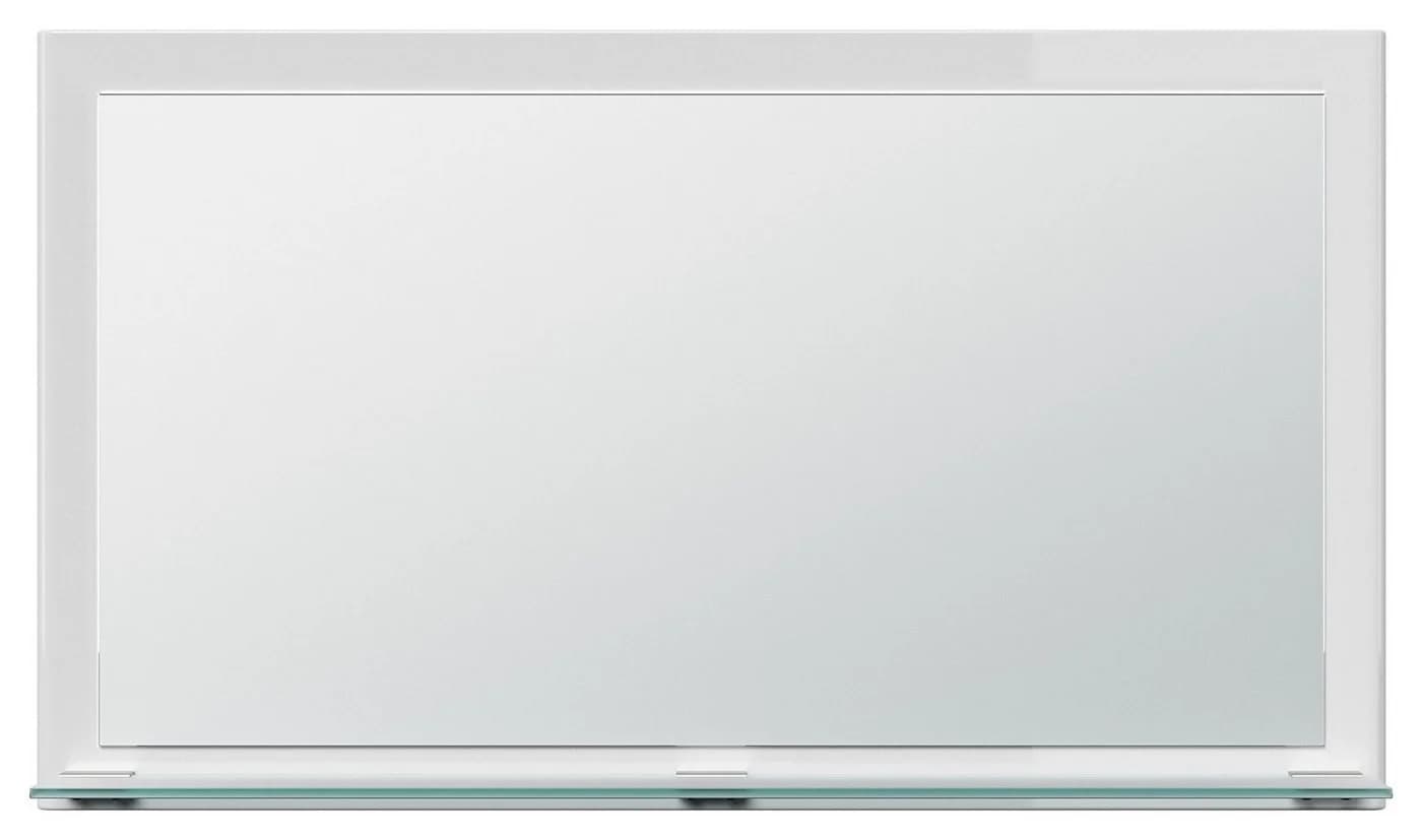 Magnolia Home Garderobenspiegel mit Glasablage Weiss