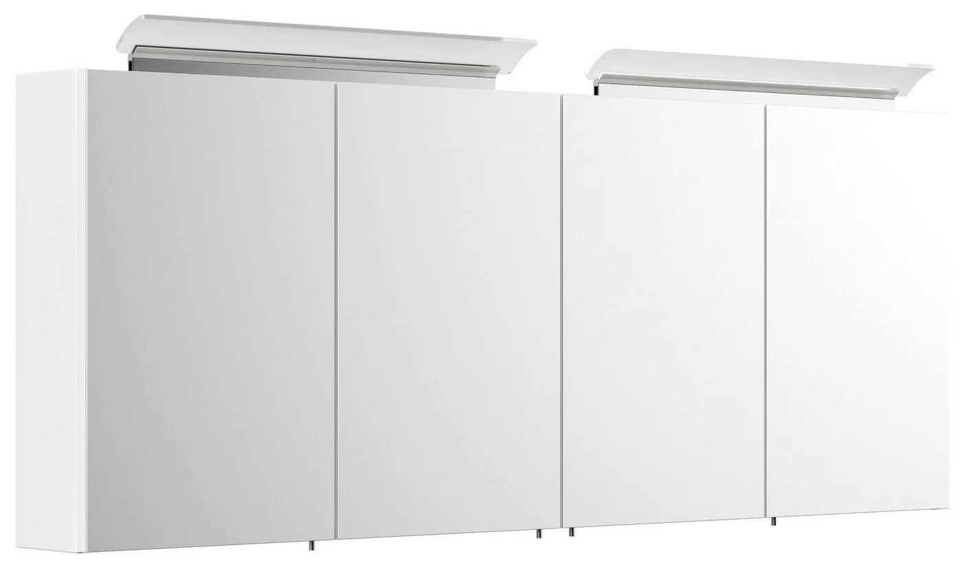 Magnolia Home Badezimmerspiegelschrank 160cm Weiß Hochglanz - Bild 2