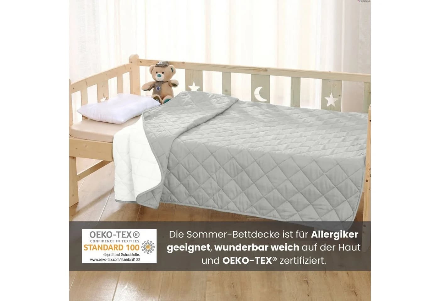 wometo Microfaserbettdecke Camping, 3 Deckengrößen, Kunstfaser, OEKO-TEX®, leichte Zudecke - Bild 3