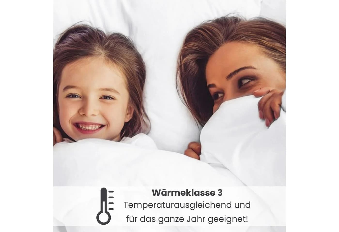 wometo Microfaserbettdecke + Kopfkissen Ganzjahres Set 135x200 cm - Bild 5