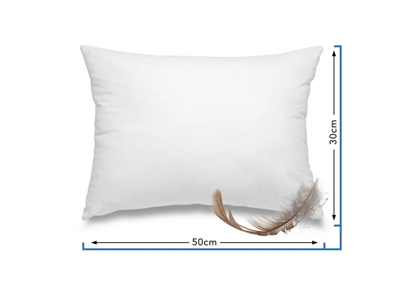 wometo Federkissen Home 100% Federn Baumwolle Weiss