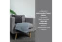 wometo Wohndecke Polar-Fleece Grau OEKO-TEX Anti-Pilling Bild 1