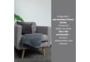 wometo Wohndecke Polar-Fleece Dunkelgrau Anti-Pilling Bild 1