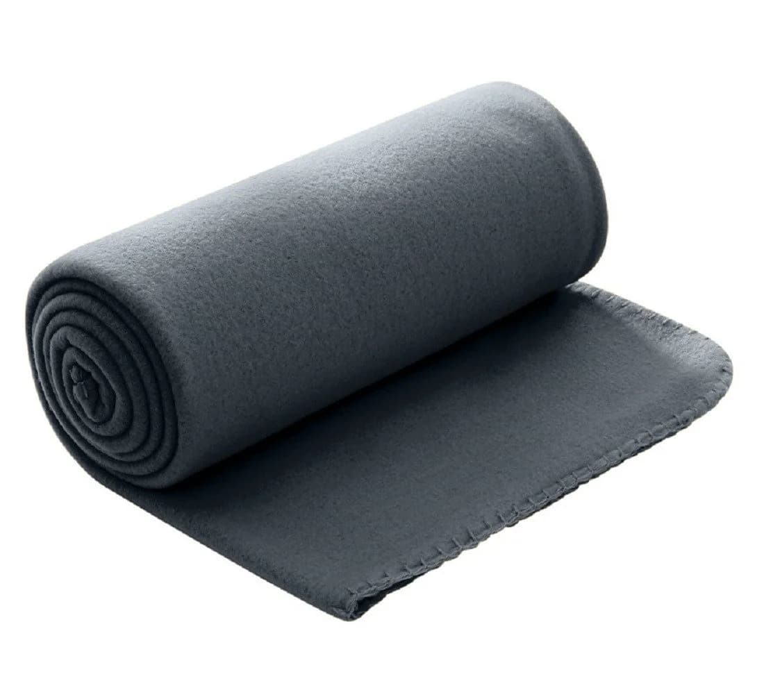 wometo Wohndecke Polar-Fleece Dunkelgrau Anti-Pilling - Bild 2