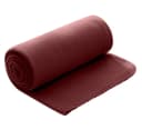 wometo Wohndecke Polar-Fleece Rot mit Kettel-Einfassung & Anti-Pilling Bild 2