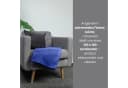 Wohndecke Polar-Fleece 2-teilig blau wometo OEKO-TEX® Bild 1