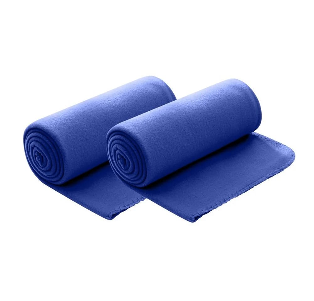 Wohndecke Polar-Fleece 2-teilig blau wometo OEKO-TEX® - Bild 2