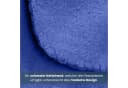 Wohndecke Polar-Fleece 2-teilig blau wometo OEKO-TEX® Bild 4