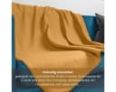 wometo Wohndecke Polar-Fleece 2-tlg. Gelb OEKO-TEX® Anti-Pilling Bild 5