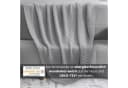 wometo Wohndecke Strick Grau Kuscheldecke mit Perlmuster Bild 4