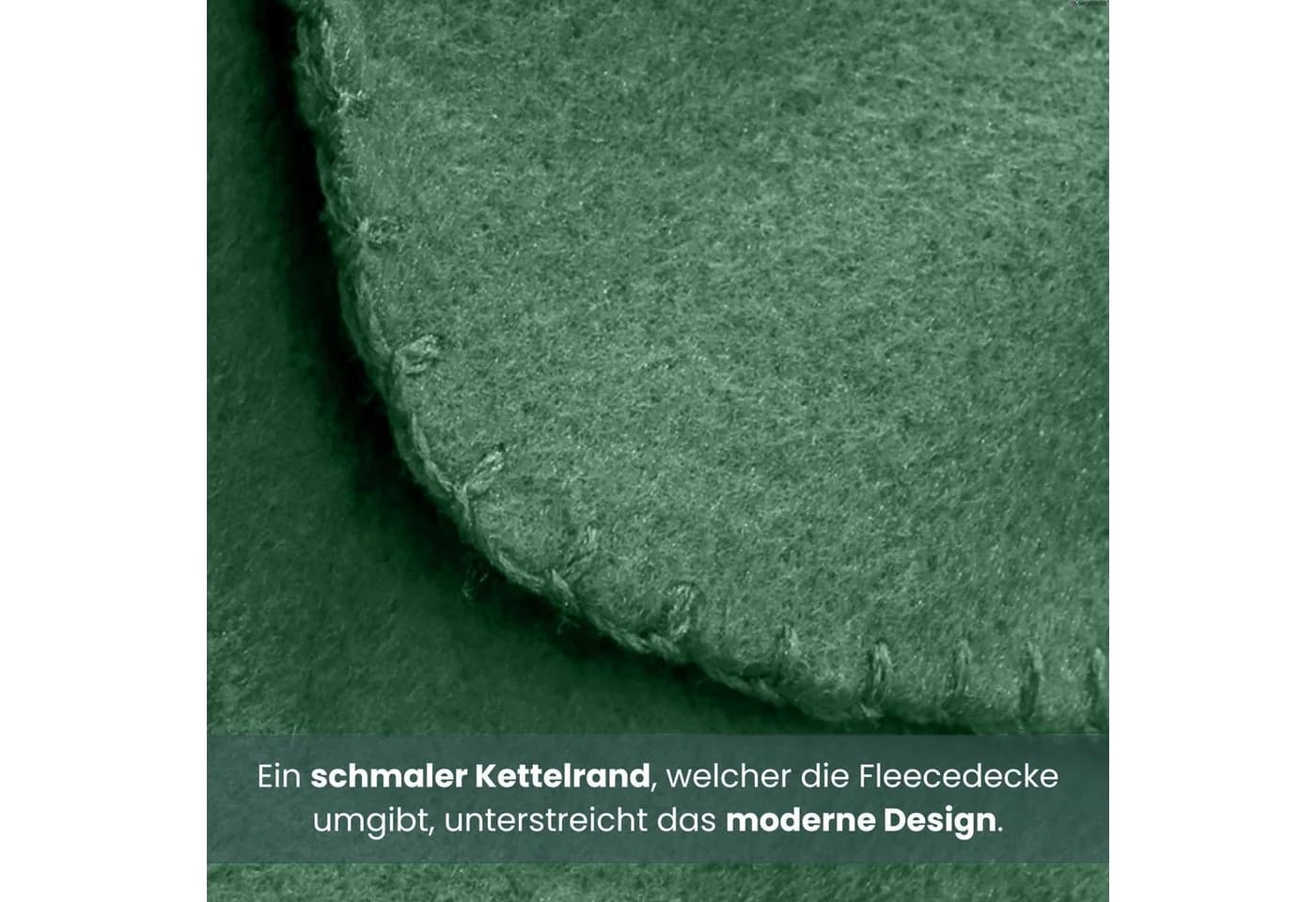wometo Wohndecke Polar-Fleece 2er Set Grün Anti-Pilling - Bild 4