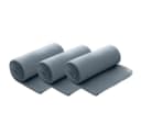 wometo Wohndecke Polar-Fleece Grau 3-teiliges Set Kettel-Rand Anti-Pilling Bild 2