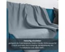 wometo Wohndecke Polar-Fleece Grau 3-teiliges Set Kettel-Rand Anti-Pilling Bild 5