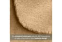 wometo Wohndecke Polar-Fleece 3er-Set Beige Kettel-Rand Bild 4