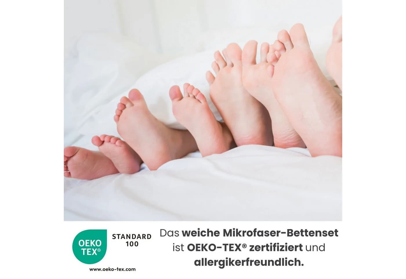 wometo Microfaserbettdecke + Kopfkissen Set Ganzjahresdecke - Bild 3
