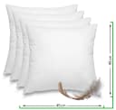wometo Federkissen 4er Pack 45x45 cm Weiß Baumwolle Bild 1