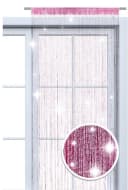 wometo Fadenvorhang Lurex Rosa-Silber Glitzer-Effekt Kürzbar Bild 1