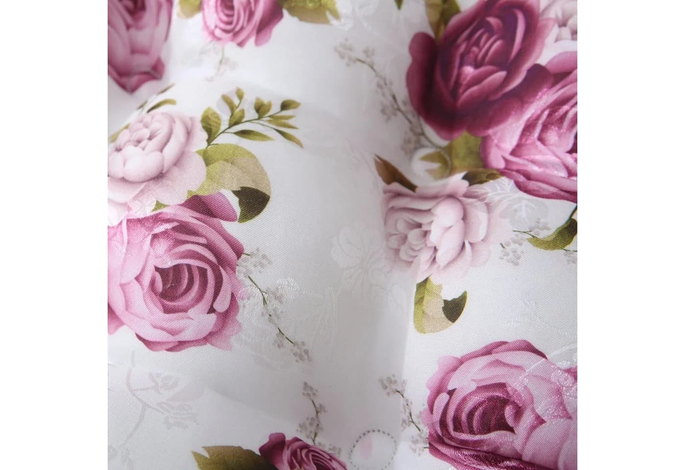 wometo Stuhlkissen Rosi 40x40 Rosa Rosen-Motiv Landhaus-Stil - Bild 4