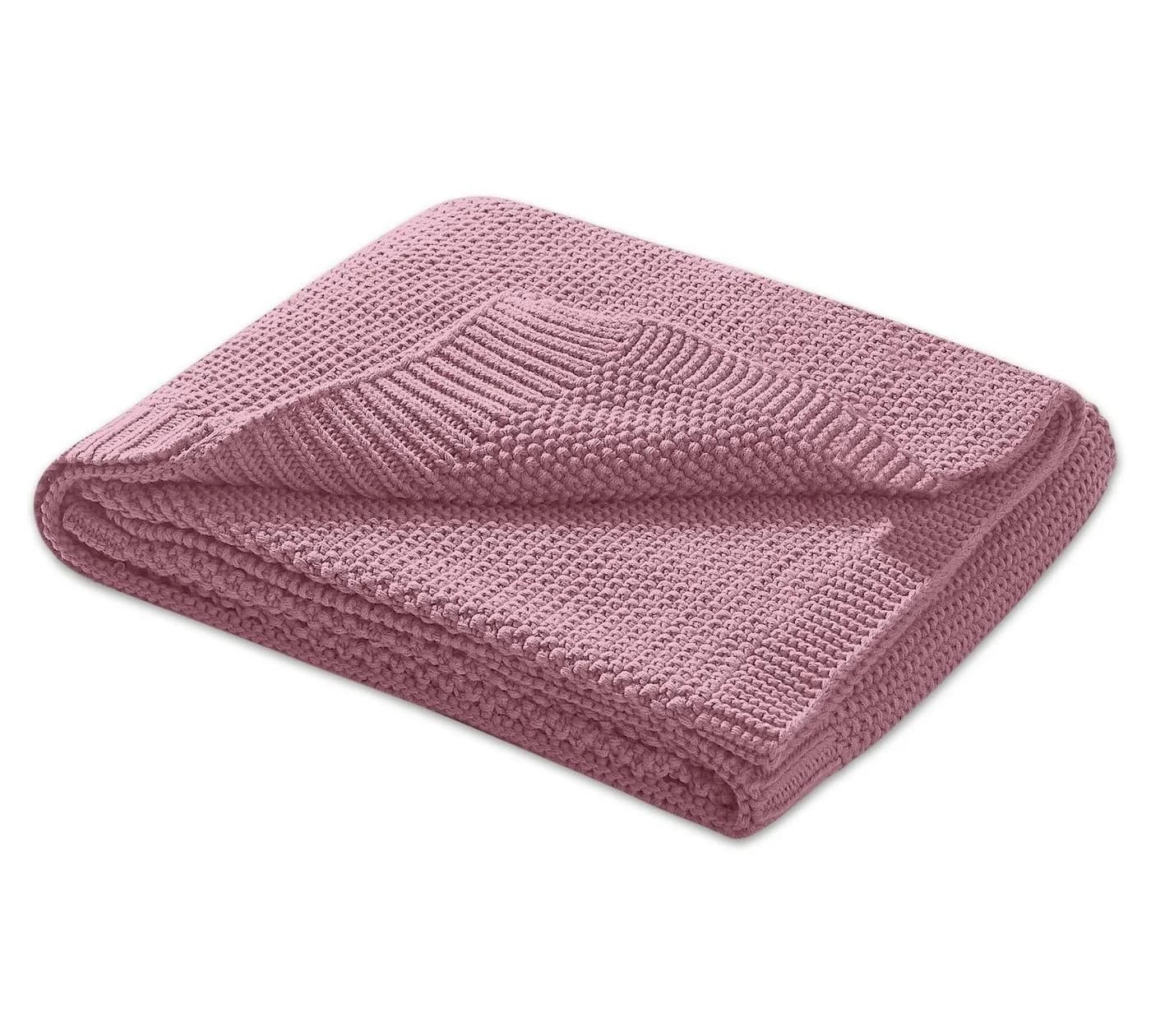 wometo Babydecke Rosa Kuschelweich Strick OEKO-TEX - Bild 2