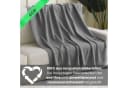 wometo Wohndecke eco-line Grau Fleece 100% recycelt Bild 3