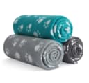 wometo Tierdecke 3er Set 100% recyceltes Fleece OEKO-TEX® Pfötchen-Print Bild 2