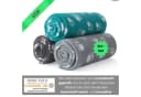 wometo Tierdecke 3er Set 100% recyceltes Fleece OEKO-TEX® Pfötchen-Print Bild 5